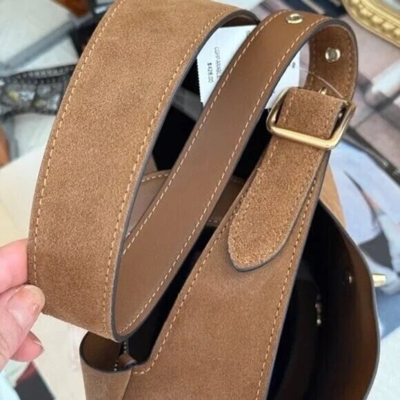 Coach Tan Suede Shoulder Bag - Picture 8 of 8